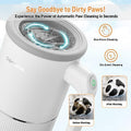  DOGNESS Automatic Dog Paw Cleaner, Electric Paw Washer For Dogs Portable Paw Cleaner Cup, Dog Foot Cleaning Machine USB Rechargeable, Designed For Medium To Large Dogs (White)