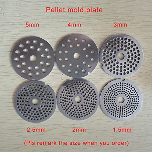  XUCS Feed Pellet Machine, Manual Pet Feed Maker, Small Animals Food Granulator, With 1.5/2/2.5/3/4/5/6MM Molds, For Birds, Fishing Bait, Cat, Small Dogs