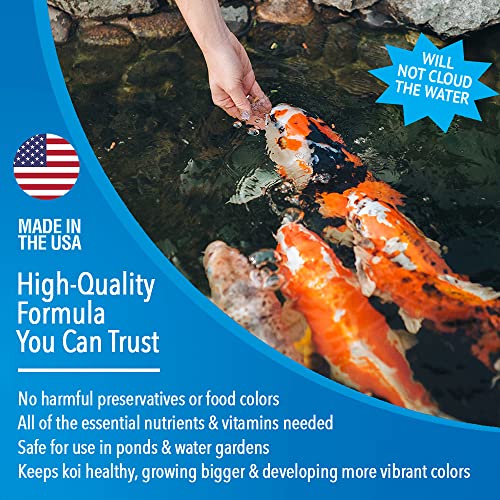  MICROBE-LIFT MLLWG Cold Weather Floating Fish Food Pellets With Wheat Germ For Ponds, Water Gardens, And Fountains, For Live Goldfish And Koi (5.25 Pounds)