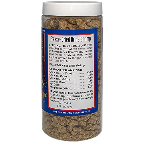  San Francisco Bay Brand Freeze-Dried Brine Shrimp 1.48-Ounces (42 Grams) Jar