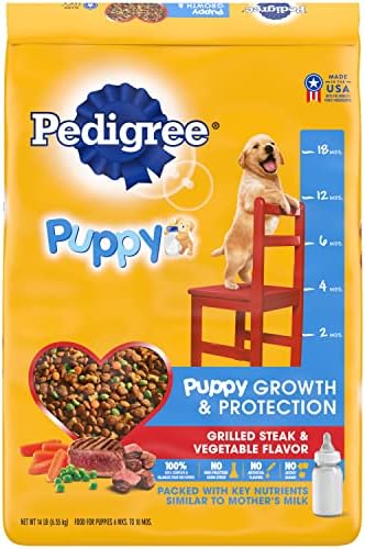  Pedigree Puppy Growth & Protection Dry Dog Food Chicken & Vegetable Flavor, 30 Lb. Bag