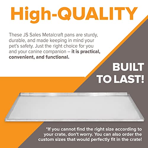  Pinnacle Systems You & Me Replacement Dog Crate Pan Chew Proof And Crack Proof Pet Kennel Tray Pan Metal Pan For Dog Cage Training Crate Pan Pet Supplies (Galvanized, 24 X 16.90 X 1)