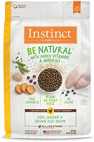  Instinct Be Natural Real Lamb & Oatmeal Recipe Natural Dry Dog Food, 24 Lb. Bag
