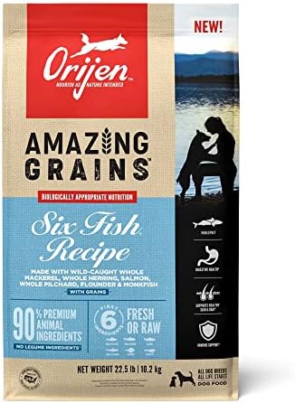 ORIJEN Small Breed Dry Dog Food, Grain Free Dry Dog Food For Small Breeds, Fresh Or Raw Ingredients, 4lb