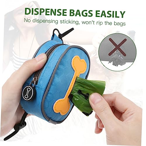  VILLFUL Pet Waste Bag Travel Accessory For Dog Portable Dog Bag Doggy Waste Bags Pet Waste Bags Dog Trash Pouch Dog Waste Bag Holder Dog Poo Bag Holder For Leash Bag: Oxford Cloth