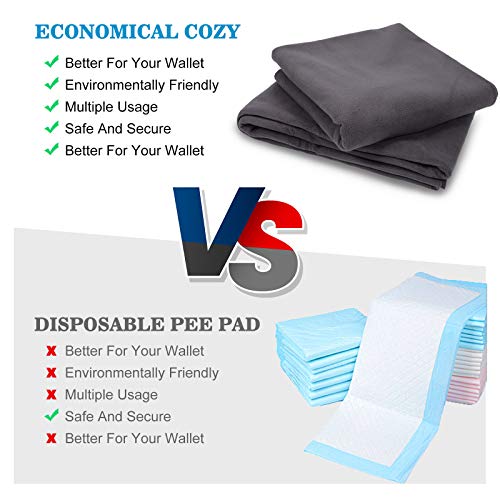  SIWA MARY Reusable Pee Pads For Dogs, 48"x48"/60"x48" Large, Washable Dog Pads With Super Absorbent, Non-Slip, Waterproof, Puppy Potty Whelping Pads Pet Traning Pads For Crate, Kennel, Playpen
