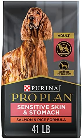  Purina Pro Plan Sensitive Skin And Sensitive Stomach Dog Food With Probiotics For Dogs, Lamb & Oat Meal Formula - 4 Lb. Bag