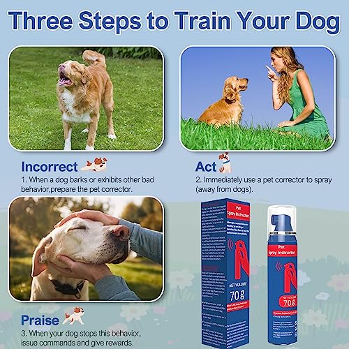  EDUPET PET Corrector Dog Trainer, 70ml 1 Pack Pet Corrector Spray For Dog To Stops Barking, Jumping Up, Place Avoidance, Food Stealing, Dog Fights, Attacks & Unwanted Dog Behaviour. Safe, Humane