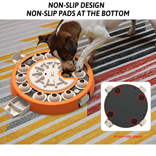  Large Dog Puzzle Toys, Dog Treat Feeding Toys Food Feeder Dispenser Level 3 2 1 Interactive Games For Large/Medium/Small Dogs Entertainment Toys