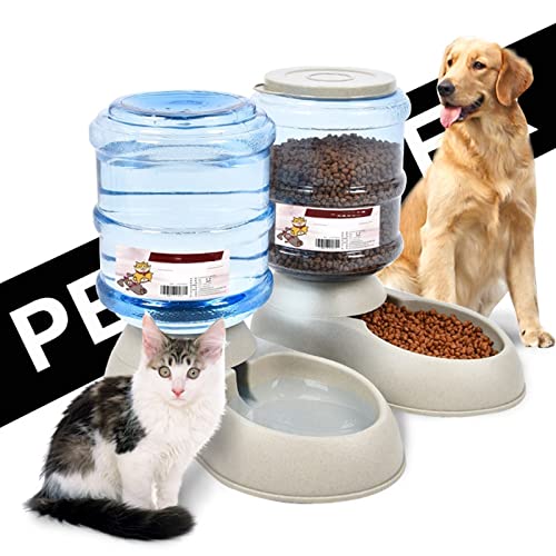  AYENCI Cat Automatic Water, 1Pc Detachable Pet Cat Dog Automatic Feeder Food Drink Animal Bowl Water Bowl Dispenser Pet Feeder Supplies (Color : Food Feeder)