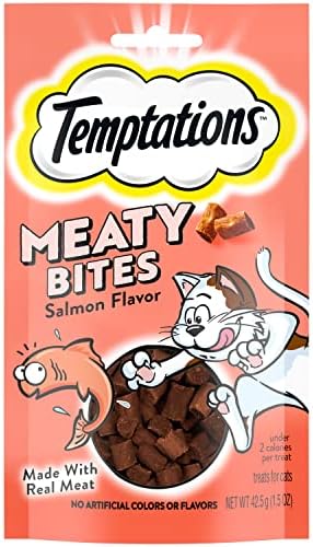  TEMPTATIONS Indoor Care Crunchy And Soft Cat Treats, Chicken Flavor, 2.1 Oz. Pouch (Pack Of 12)