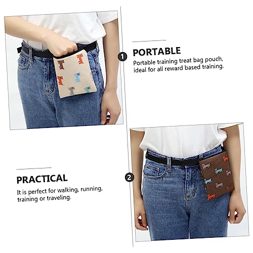  Mipcase Dog Treat Training Pouch 2pcs Dog Training Fanny Pack Dog Treat Training Pouch Fabric (Polyester) Pet Food Bag Outdoor Pet Training Treat Pouch Dog Food Dog Treat Bag Pet Snack Bag