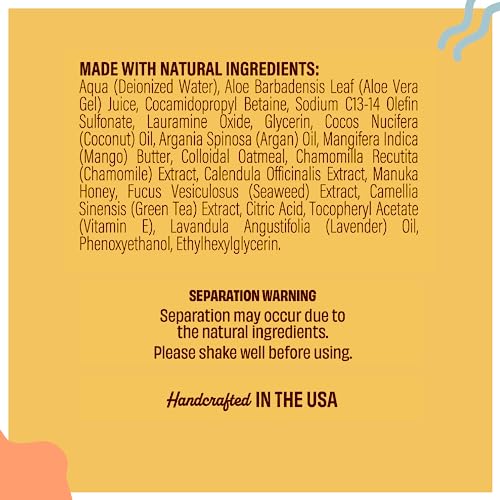  Natural [Dog] Company Oatmeal Sensitive Skin Shampoo, 12 Oz., Dandruff Shampoo, Hypoallergenic, Plant Based Ingredients, Bathing Supplies, Itchy [Skin] Relief For [Dog]s