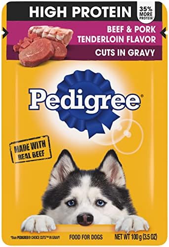  PEDIGREE CHOICE CUTS IN GRAVY Adult Canned Soft Wet Dog Food Variety Pack, Prime Rib, Rice & Vegetable Flavor And Roasted Chicken, Rice & Vegetable Flavor, 13.2 Oz. Cans (Pack Of 12)