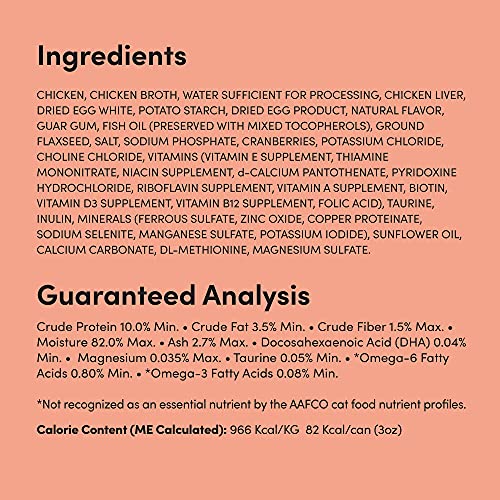  Amazon Brand - Kitzy Wet Cat Food, Chicken Cuts In Gravy, Grain Free (Kitten), 3 Oz (24 Pack)