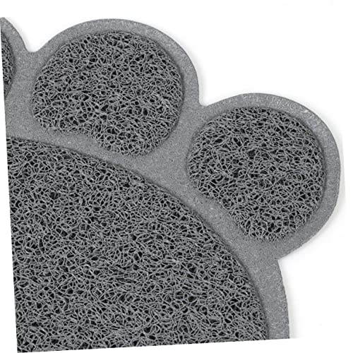  Washable Rug 3pcs Soft Dish Rug Pet Puppy Place Mats Shape Litter PVC Pad， For Dog Feeding *cm Cm Kitten Water * Bowl Grey Scatter Control Food Placemat Cat Mat Mat- Non- Paw Washable Rugs