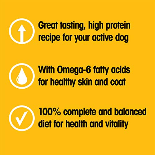  Pedigree High Protein Adult Dry Dog Food Chicken And Turkey Flavor Dog Kibble, 18 Lb. Bag