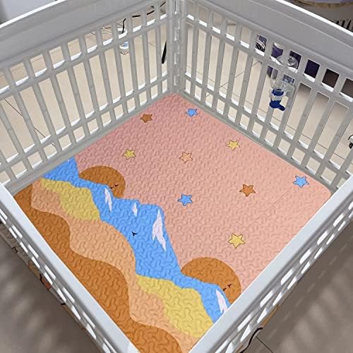  36" Wide Hexagonal Dog Pen Urine Pad Dog Urine Pad Puppy Pad, [PLAYPEN Not Included!] Reusable Whelping Playpen Crate Reusable Washable Pet Mattress Pads Pet Training Pads For Playpen, Crate, Kennel