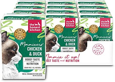  The Honest Kitchen Mmmixers - Chicken & Duck Cat Food Topper, 5.5 Oz (Pack Of 12)