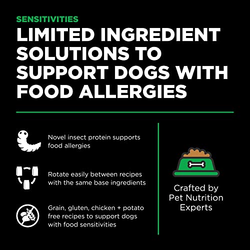  GO! SOLUTIONS SENSITIVITIES – Insect Recipe – Limited Ingredient Dog Food, 22 Lb – Grain Free Dog Food For All Life Stages