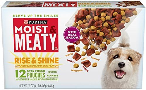  Purina Moist And Meaty Steak Flavor Soft Dog Food Pouches - 36 Ct. Pouch