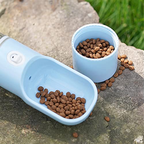  AACARB Cat Water Dispenser, Dog Water Bottle For Walking Portable Puppy Water Dispenser Leak Proof Pet Water Bottle With Drinking Feeder For Outdoor Walking (Color : Gray)