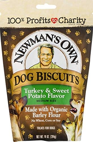  Newman'S Own Dog Biscuits, Peanut Butter Formula - Medium, 10-Oz. (Pack Of 6)