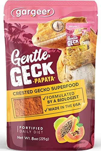  Gargeer 2oz Complete Crested Gecko Food Diet. Premium Mix, Ready To Use Freshly Made Powder. Unique Formula, Developed & Made In The USA. Enjoy! (Tropical + Insects Protein)