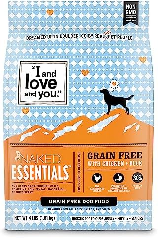  "I And Love And You" Trial Size Naked Essentials Chicken & Duck Grain Free Dry Dog Food, 4 LB