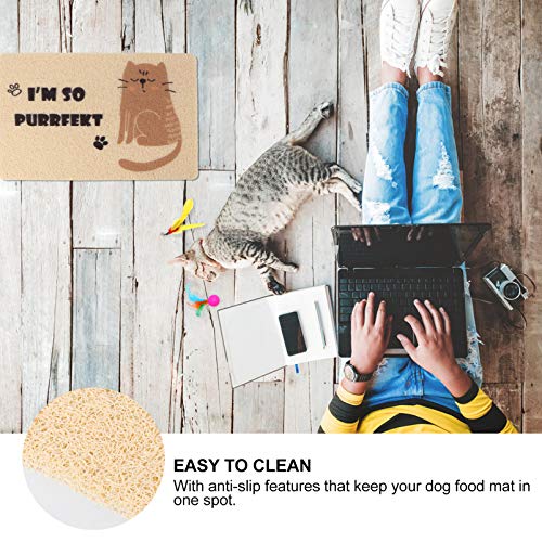  Indestructible Dog Bed Large Cat Litter Mat Anti-Spill Pets Fedding Mat Non-Slip Cat Litter Mat Washable Pet Cushion Kitten Litter Mat Large Heating Pad Large Heating Pad