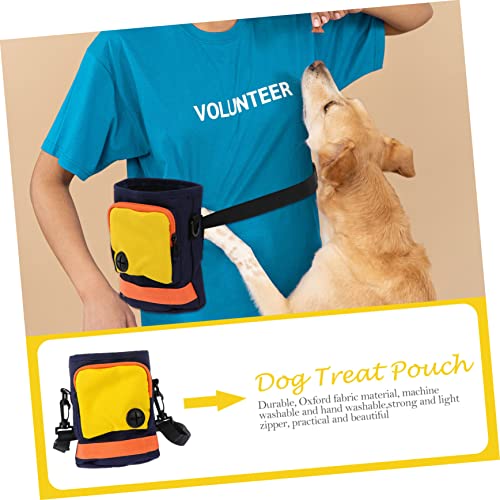  Mipcase 2pcs Picnic With Use Dog For Train And Daily Waist Treat Holder Adjustable Toy Poop Shoulder Kibbles Yellow Training Food Dogs Pouch Strap Snack Wear-resistant Bag Pet Walking