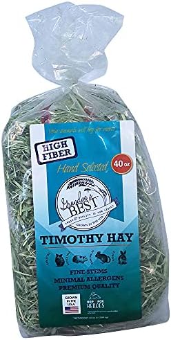  Grandpa's Best Timothy Hay Mini Bale, 10 Lbs (Packaging May Vary),Brown