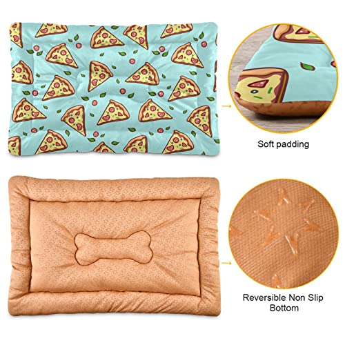  Food Pizza Dog Bed Cat Bed Soft Comfortable Pet Bed Non-Slip Calming Kennel Pad For Small Medium Large Dogs Cats 2116375