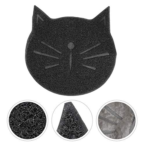  Mipcase Portable Litter Box 2pcs Door Mat Mat, Bathroom, Pads And Debris Mesh, Rubbing Rabbits Cat, Mesh Proof Feeding Catcher Dog Pad Inches Cats Anti-slip Non-slip Cages, Easy Large Cat Litter Mat