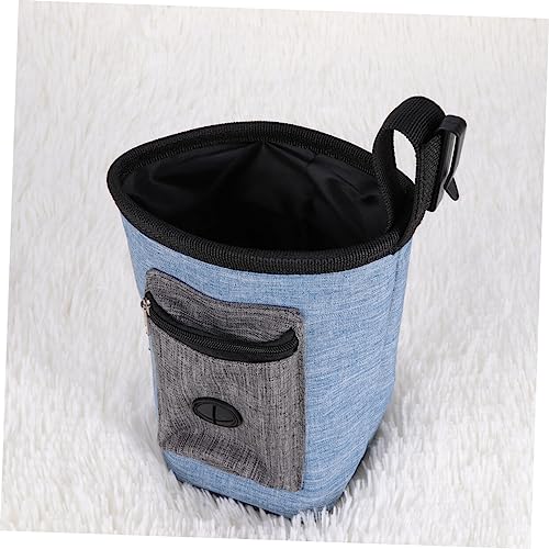  3pcs Accessories Walking Multi-Function Treat Pet Pouch And Snack Carries Toy Picnic Snacks Training - Travel Food Blue Storage Easily Portable For Design Outdoor Dog Draw Bag