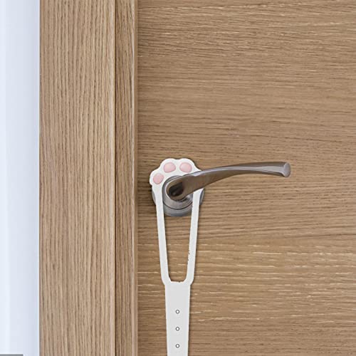  Yagosodee 2 Pcs Cat Door Holder Latch 4 Holes Adjustable Cat Door Stopper Alternative No Measuring To Keep Dogs Out Of Cat Litter Boxes And Food