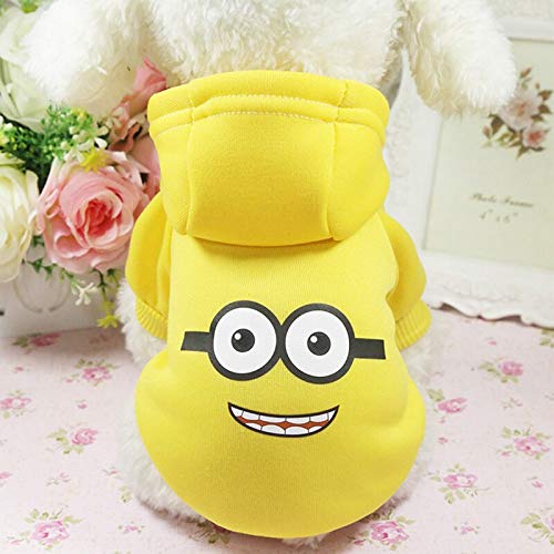  Cartoon Dog Hoodie Pet Dog Clothes For Small Dogs Yorkshire Fashion Dog Coat Jacket Puppy Pet Clothing For Dogs A5 XL