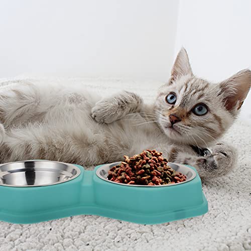  Hemobllo 1Pc Pet Slow Food Bowl Choking Double Bowl Small Cats And Dogs Feeding Bowl