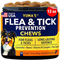  Yuma Natural Flea And Tick Chews For Dogs- Coriander, Neem. Flax Seed And Vitamins Complex For Flea And Tick Prevention For Dogs