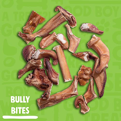  JollyBarks Bully Bites Dog Treats (1lb) Premium Natural Single Ingredient Odor Free Bully Sticks For Small Dogs - Grass Fed, Non-GMO Long Lasting Bully Sticks For Puppies, Small Bully Sticks (1lb Bag)