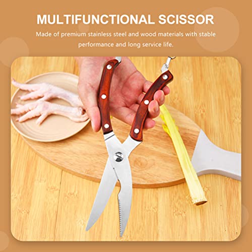  Luxshiny Kitchen Shears Heavy Duty Heavy Duty Shears Stainless Steel Food Scissor Chicken Bone Fish Bone Scissor Handle Food Shear Kitchen Shear Shears Heavy Duty