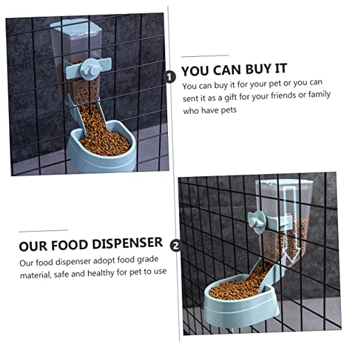 Hamster Accessories Cat Food Dispenser Cat Food Dispenser 2pcs Automatic Feeder Dog Automatic Feeder Pet Plastic Sky-Blue Food Bowl Hamster Food Hamster Food