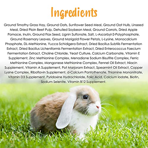  Sunseed Vita Balance Complete Nutrition Adult Pet Rabbit Food, 4 LBS