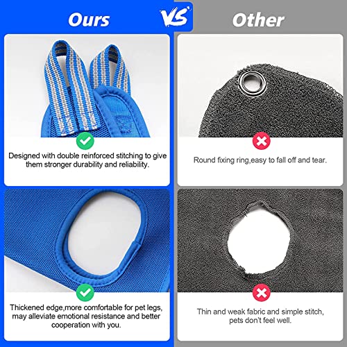  Pet Grooming For Dog Grooming Harness For Nail Trimming Pet Grooming Sling Helper Holder Pet Supplies Plus Shirt (Blue, M)