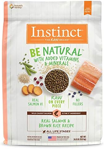  Instinct Be Natural Real Lamb & Oatmeal Recipe Natural Dry Dog Food, 24 Lb. Bag