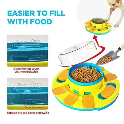  JUANLIAPC Interactive Dog Puzzle Toys For Large Dogs Food Feeding Bowls For IQ Training & Mental Enrichment,Treat Training Toys For Large/Small/Medium Dog Puppies Breed