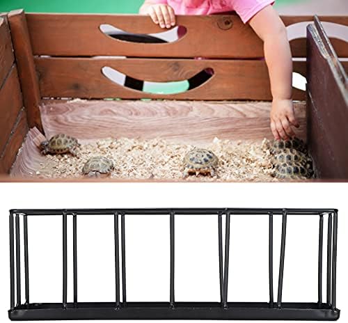  Tortoise Feeder, No Peculiar Smell Separated Hygienic Safe Reptile Feeding Tray For Feeding Animal For Most People(Silver)