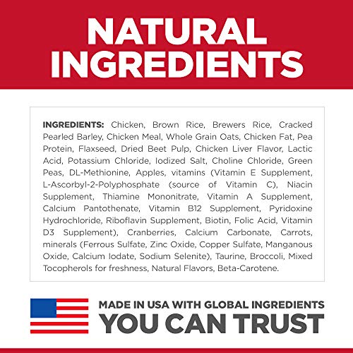  Hill's Science Diet Adult No Corn, Wheat Or Soy Dry Dog Food, Chicken Recipe, 4 Lb. Bag