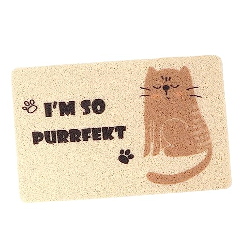  POPETPOP Cat Litter Mat 1pc Pet Cat Litter Mat Large Heating Pad Litter Pad Dog Food Feeding Mat PVC Chocolate Feeder Four Seasons Cat Sleeping Pad