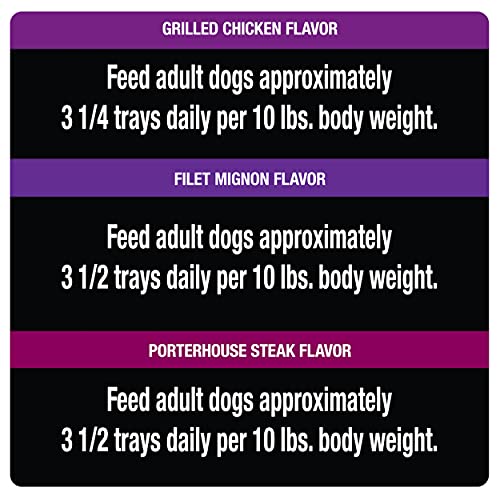  CESAR Wet Dog Food Classic Loaf In Sauce Grilled Chicken, Filet Mignon, Porterhouse Steak, Beef, Chicken & Liver And Turkey Variety Pack (36) 3.5 Oz. Easy Peel Trays